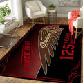 Indian Motorcycle 125th Anniversary Area Rug Living Room Decor Housewarming Gifts - Merchluma