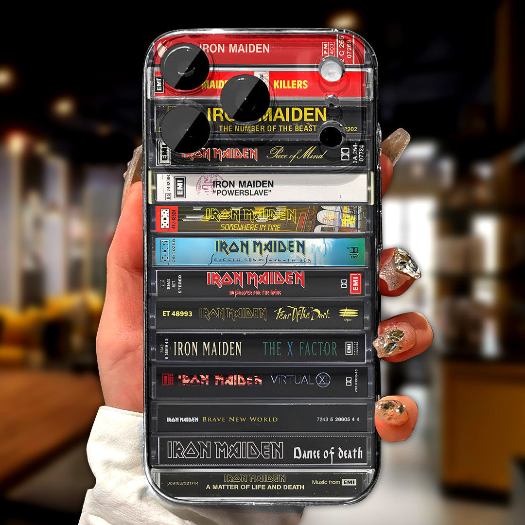 Iron Maiden Collected Album Cassette Phone Case Iron Maiden Merch Gift For Band Fans - Merchluma