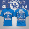 Kentucky Wildcats Road to Glory 2026 Football Champions Shirt Kentucky Wildcats Merch Fan Gifts - Merchluma