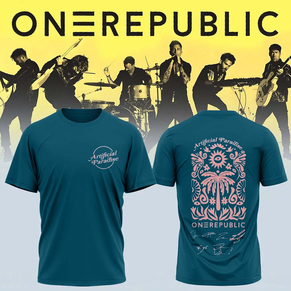 OneRepublic Merch 2026 Artificial Paradise T-Shirt Present For Pop Band Fans - Merchluma