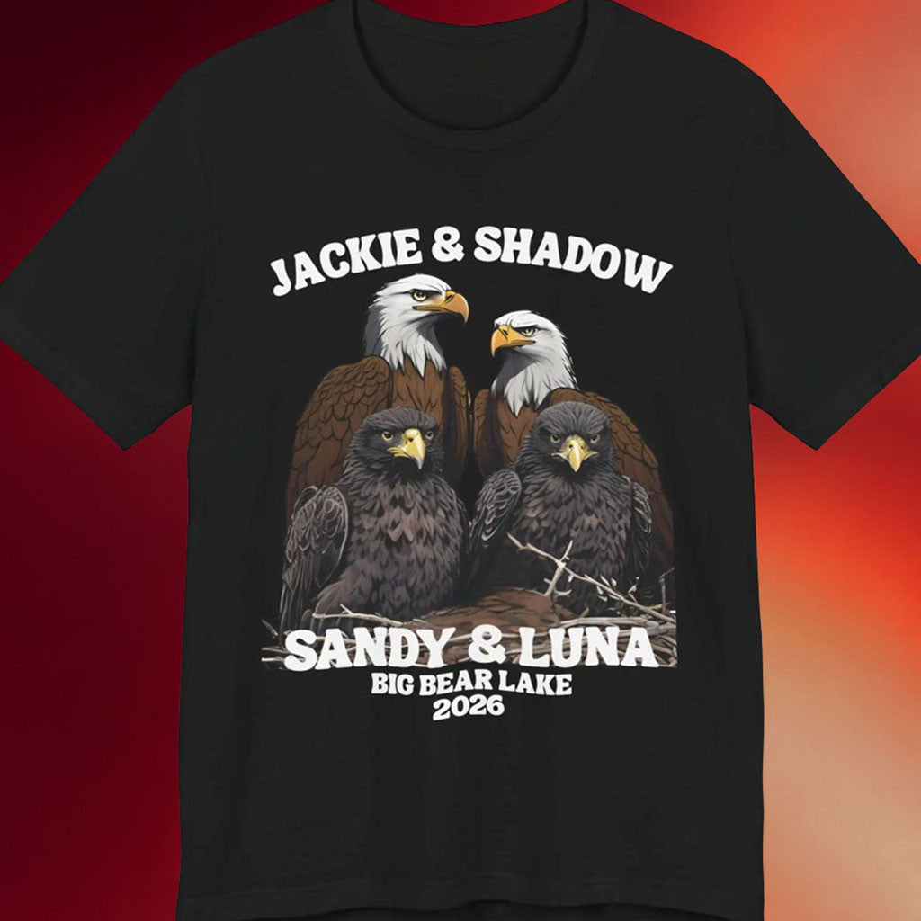 Jackie Big Bear Merch 2026 Jackie And Shadow Sandy And Luna T-Shirt Bald Eagle Lover Gift - Merchluma