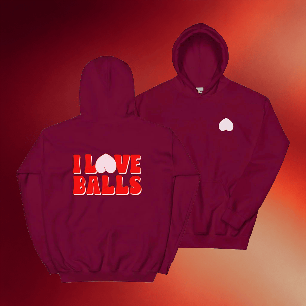 Aesha's Merch 2026 I Love Balls Hoodie Aesha Scott Merch Funny Playful Gift Ideas - Merchluma