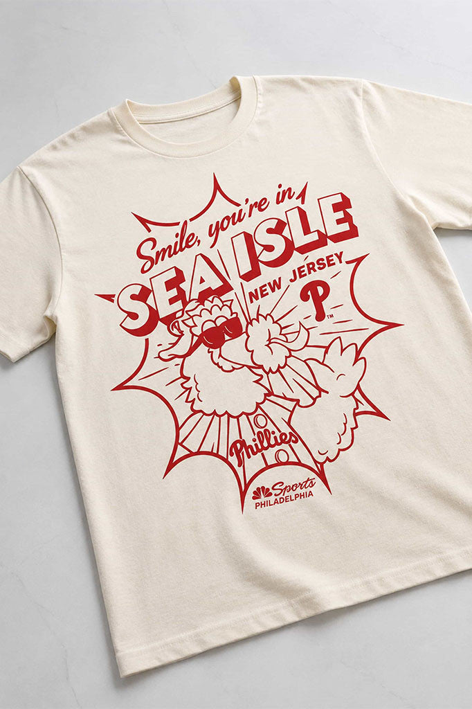 Phillies Smile You're In Sea Isle New Jersey Shirt Philadelphia Phillies Merch Gift For Fan - Merchluma