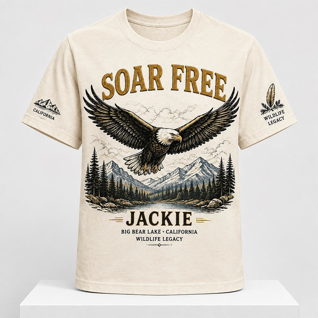 Soar Free Jackie Big Bear Lake California Wildlife Legacy Shirt Jackie Memorial T-Shirt - Merchluma