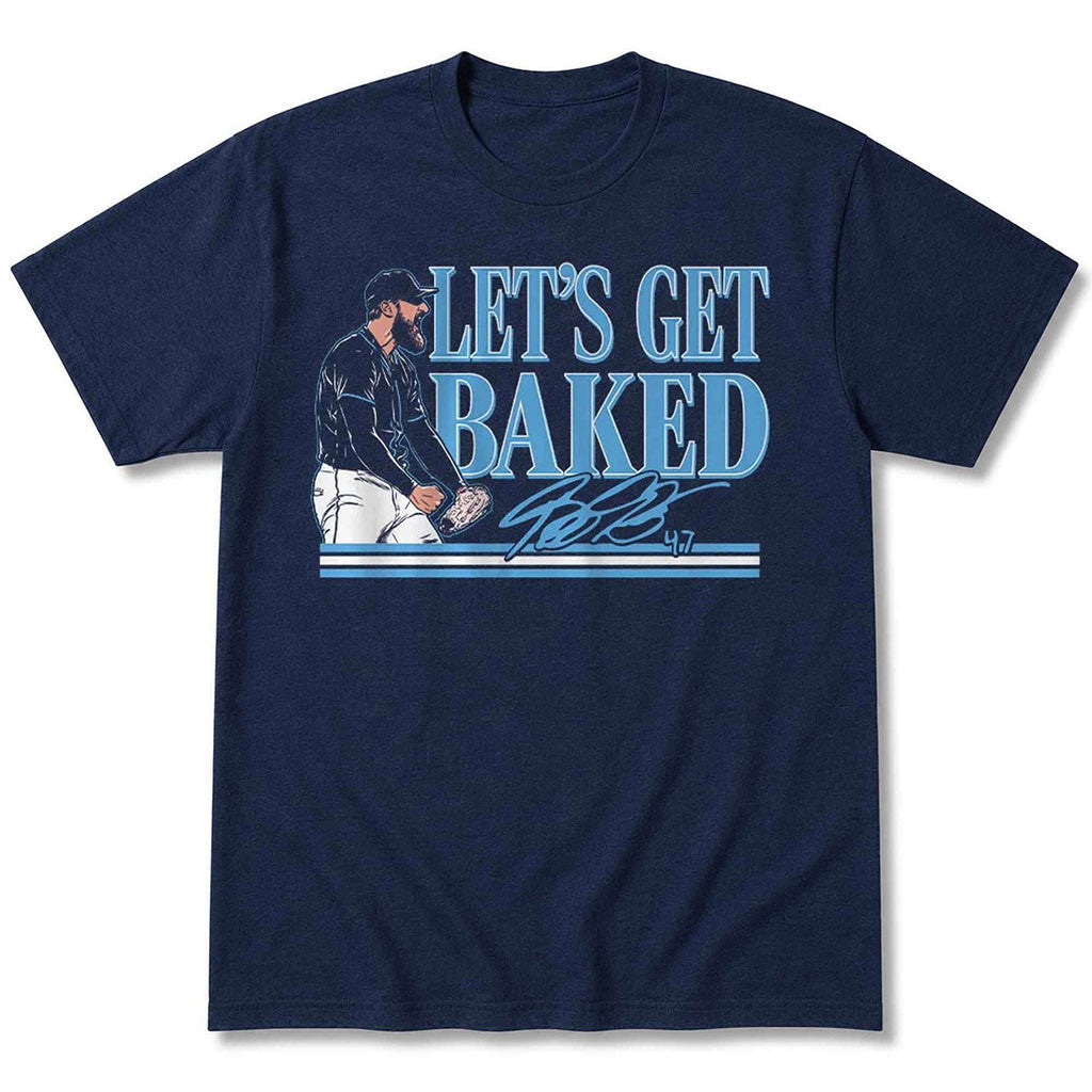 Bryan Baker Let's Get Baked Shirt Tampa Bay Rays Merch Best Gifts For Baseball Lovers - Merchluma