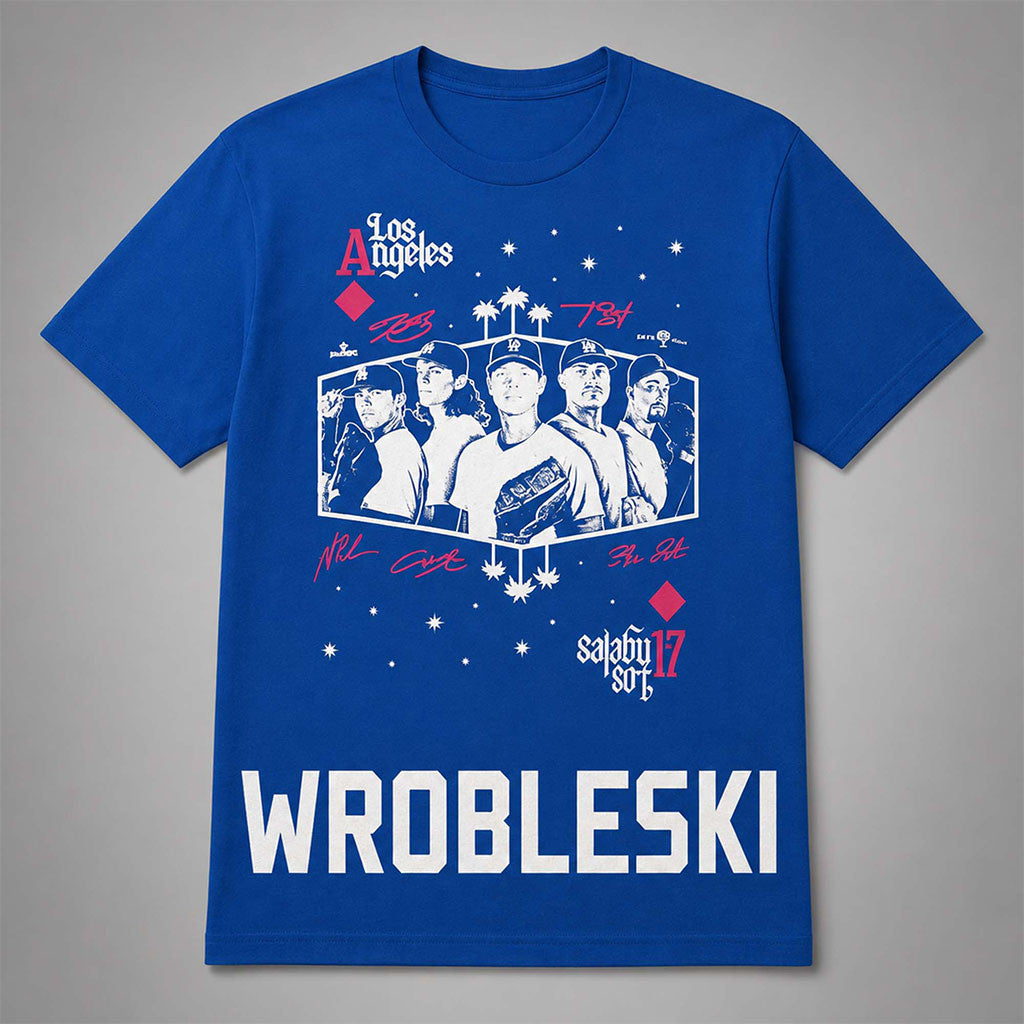 2026 Los Angeles Dodgers Aces Wrobleski Shirt LA Dodgers Merch Best Gifts For Baseball Lovers - Merchluma