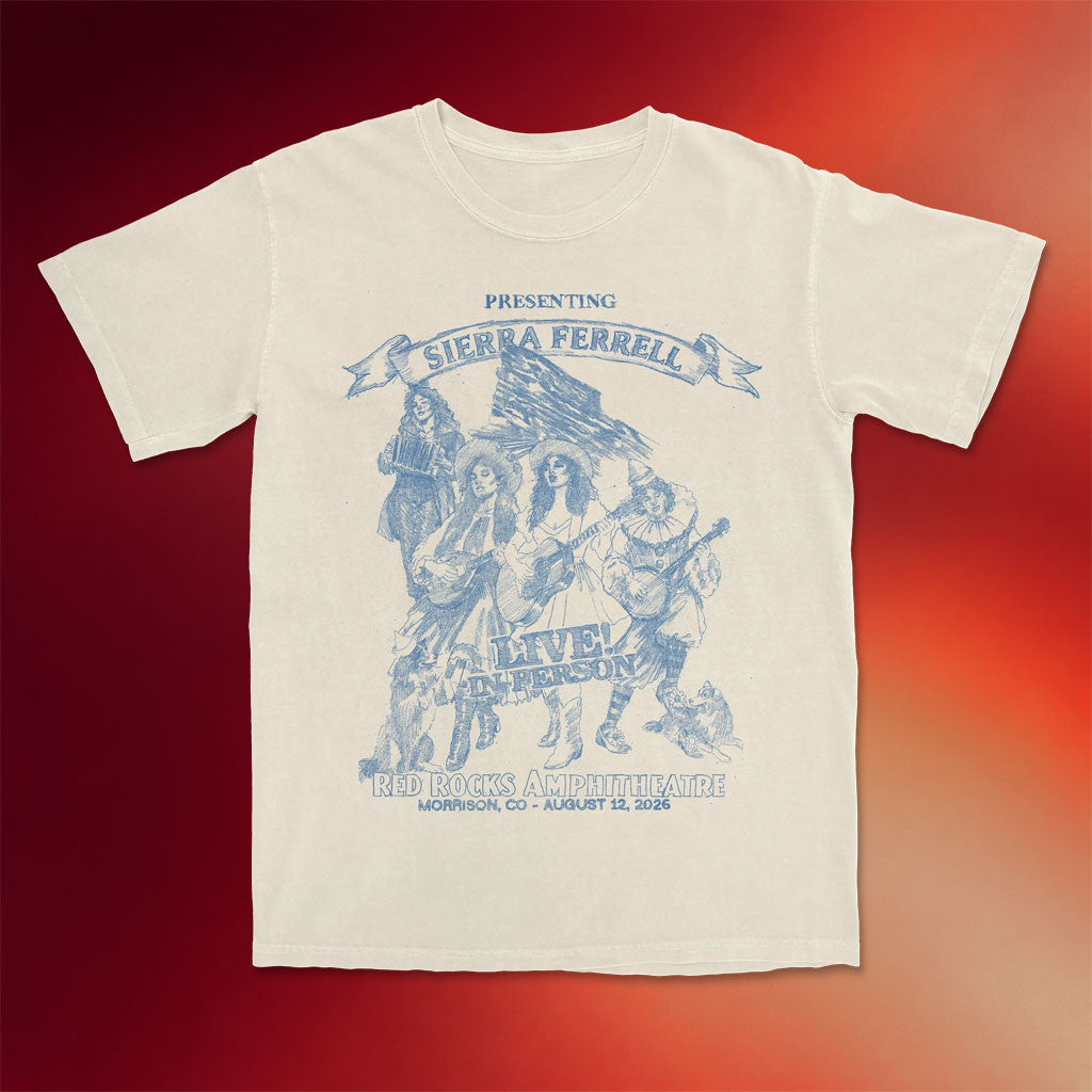 Sierra Ferrell Merch 2026 Red Rocks T-Shirt Sierra Ferrell Live Shirt Gift For Music Fans - Joyoce - Merchluma