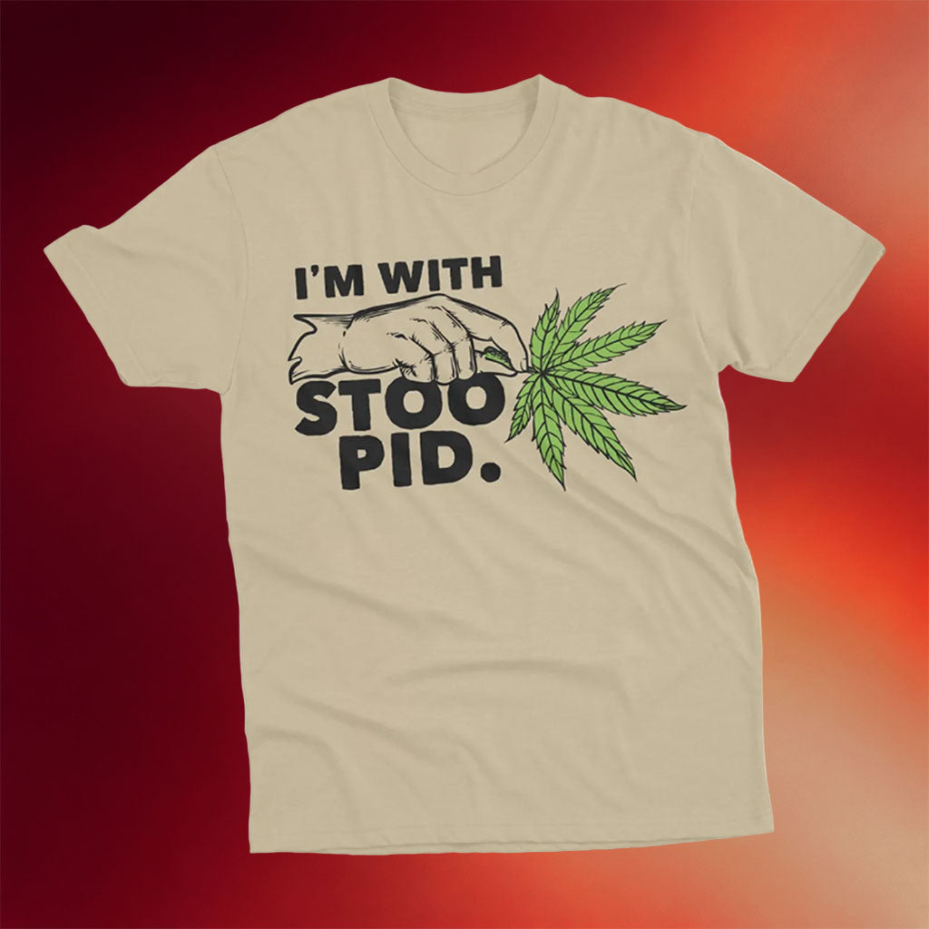 Slightly Stoopid Merch 2026 I'm With Stoopid Leaf T-Shirt Presents For Rock Lovers - Joyoce - Merchluma