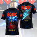 ACDC PWR UP World Tour 2026 Graphic T-Shirt Rock Band Concert Dates Shirt ACDC Merch - Merchluma