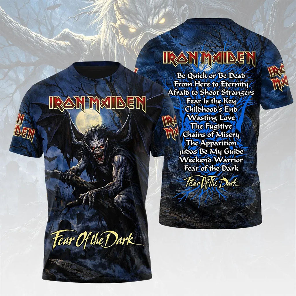 Iron Maiden Merch Fear Of The Dark Iron Maiden T-Shirt Gifts For Music Lovers - Merchluma