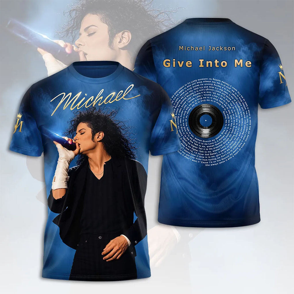 Michael Jackson Merch Give Into Me Michael Jackson T-Shirt Gifts For Music Lovers - Merchluma