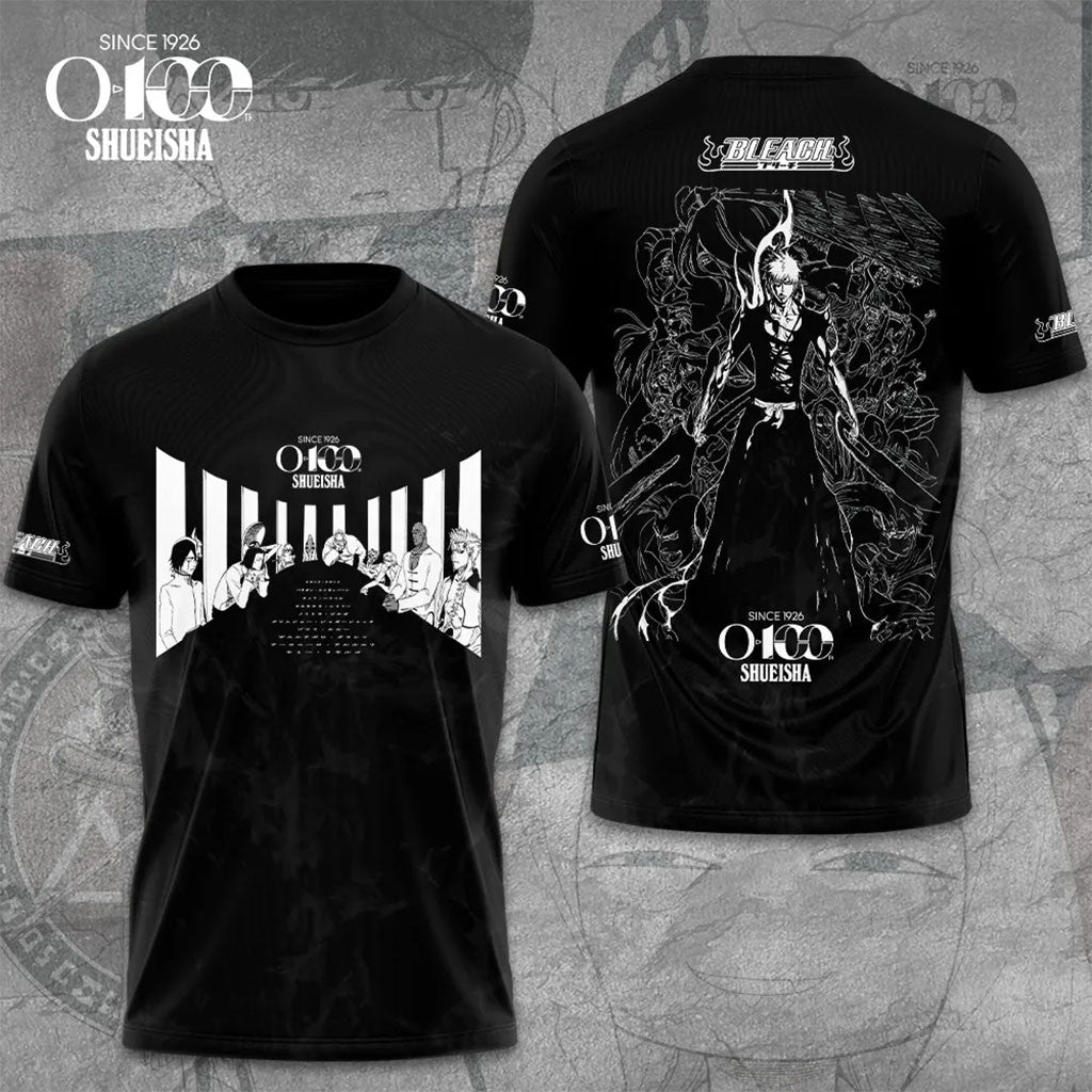Shueisha x Bleach 100th Anniversary T-Shirt Shueisha Merch Gifts For Anime Fans - Merchluma