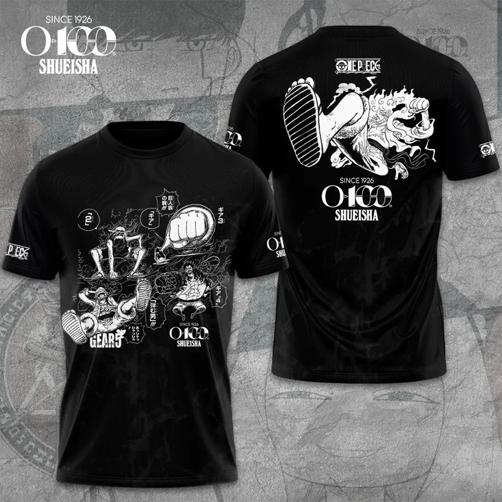 Shueisha x One Piece 100th Anniversary T-Shirt Shueisha Merch Best Gifts For Anime Fans - Merchluma