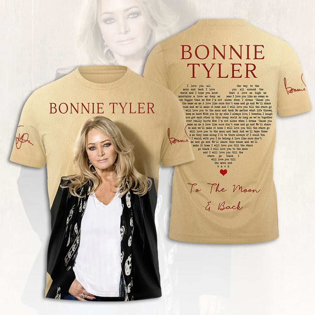 Bonnie Tyler Merch Total Eclipse Of The Heart T-Shirt Music Lover Gifts - Merchluma