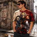 Horror Movie Characters T-Shirt Jason Freddy Chucky Pennywise Shirt Gifts For Horror Lovers - Merchluma