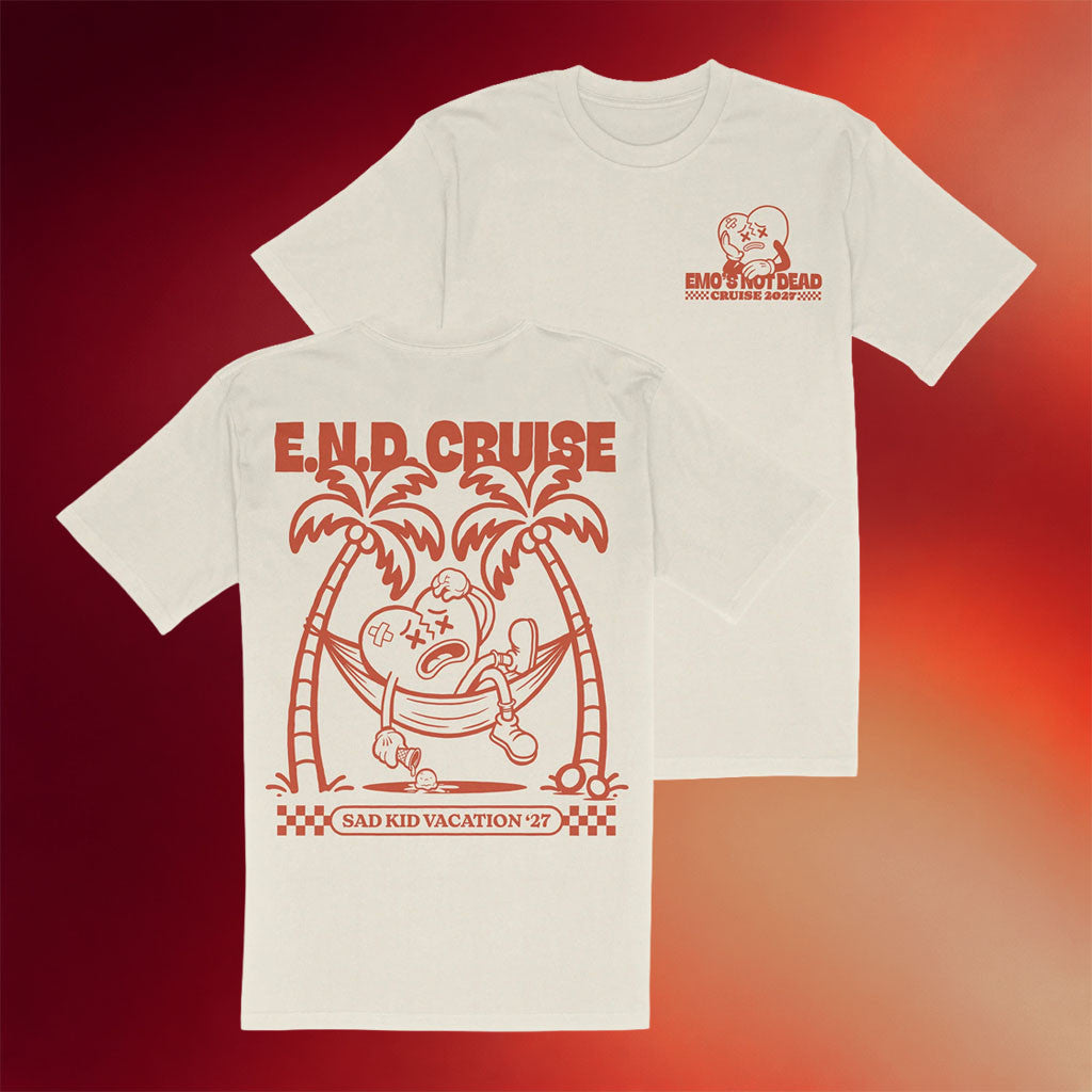 Emo's Not Dead Merch Sad Kid Vacation T-Shirt END Cruise 2027 Merch Gift For Music Lovers - Joyoce - Merchluma