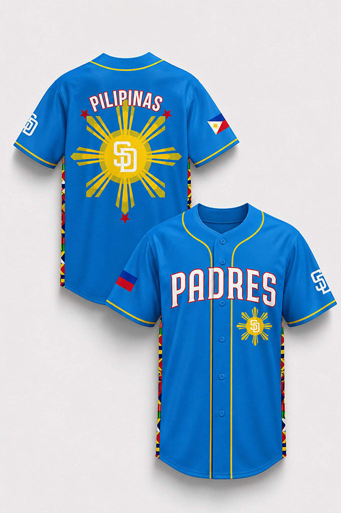 San Diego Padres x Filipino Heritage Night 2026 Baseball Jersey SD Padres Merch Fans Gifts - Merchluma