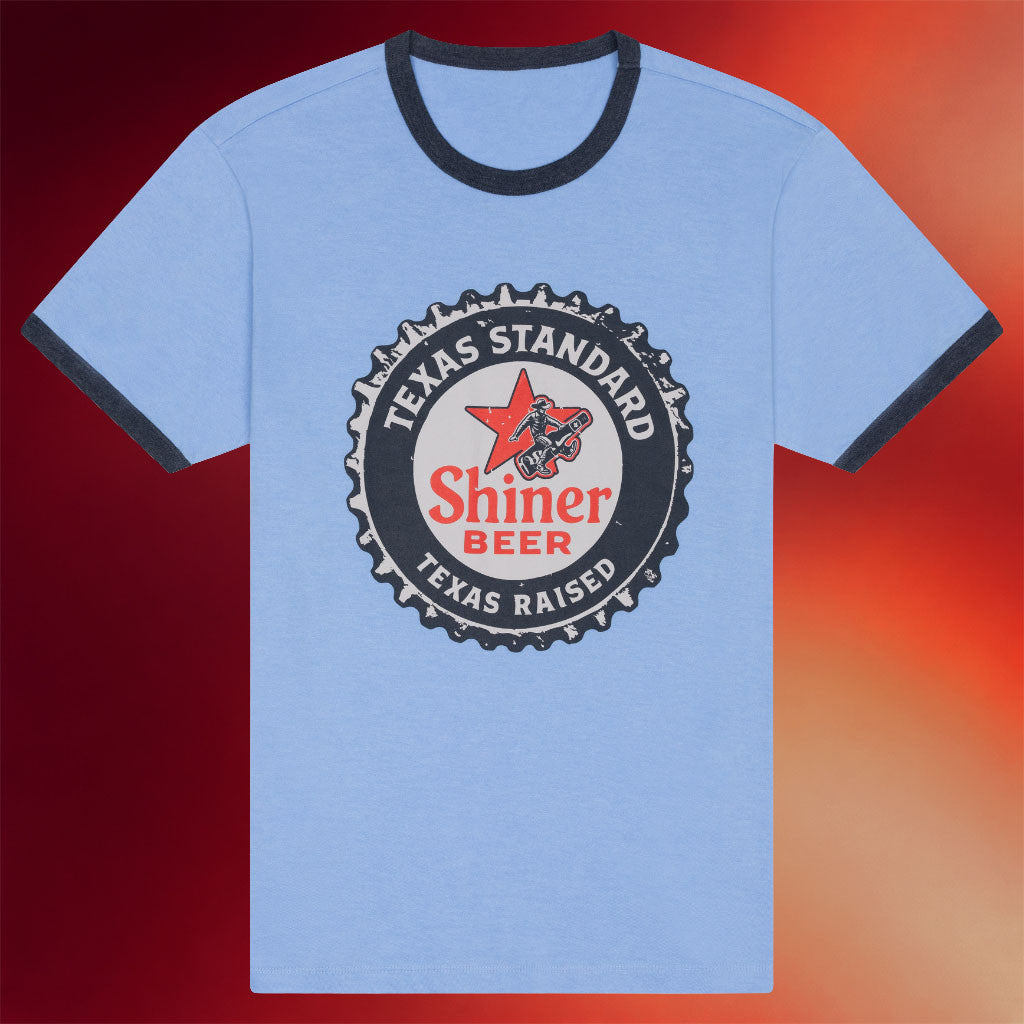 Shiner Merch 2026 Heritage Ringer T-Shirt Shiner Bottle Cap Shirt Gift For Beer Lovers - Joyoce - Merchluma