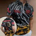 Iron Maiden Merch The Number Of The Beast Zip Polo Shirt Presents For Music Lovers - Merchluma