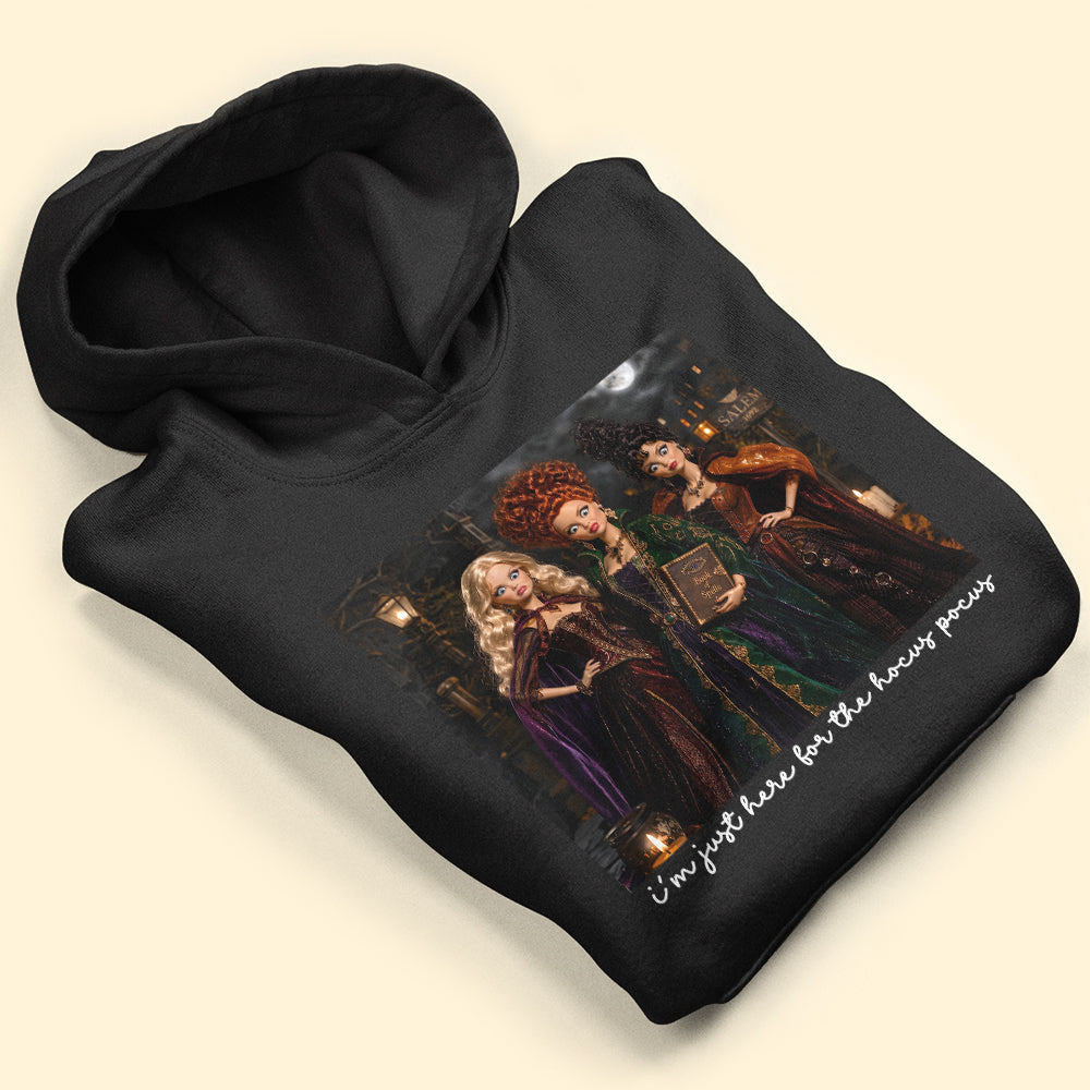 I'm Just Here For The Hocus Pocus Hoodie Happy Halloween Hoodie Gifts For BFF - Merchluma