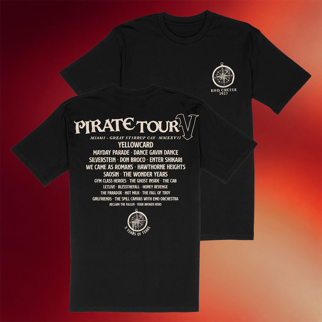 Emo's Not Dead Merch Pirate Tour V T-Shirt END Cruise 2027 Merch Gift For Music Fans - Joyoce - Merchluma