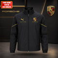 Personalized Pors Collab Windbreaker Jacket Car Lover Clothing Best Gift For Husband - Merchluma