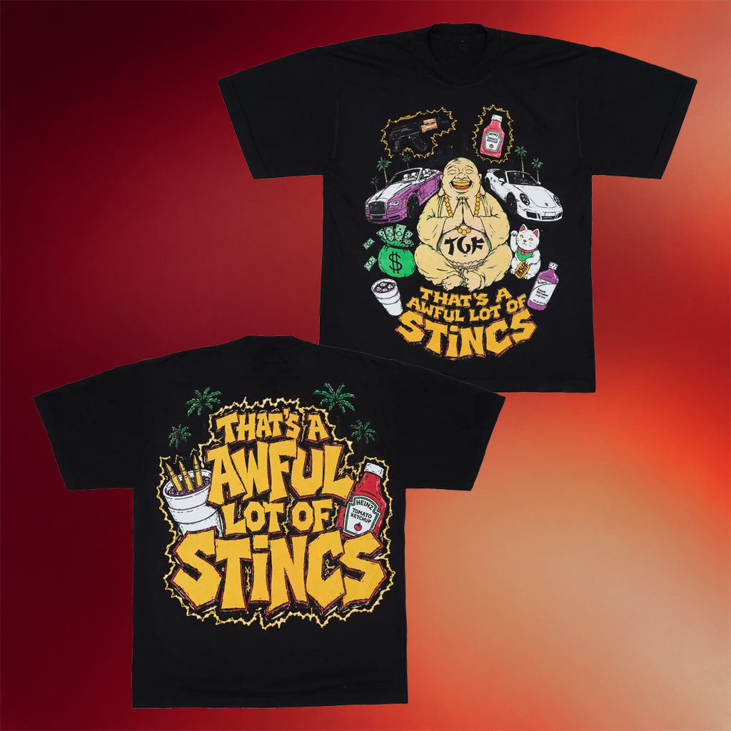 That's A Awful Lot Of Cough Syrup Merch 2026 Awful Lot Of Stincs Buddha T-Shirt Gift For Him - Joyoce - Merchluma