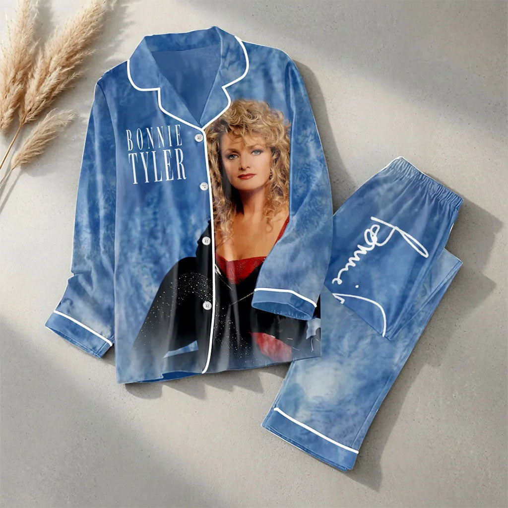Bonnie Tyler Total Eclipse Of The Heart Pajama Set Bonnie Tyler Merch Gifts For Sister - Merchluma
