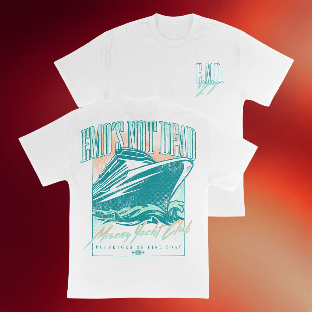 Emo's Not Dead Merch 2026 Yacht Club T-Shirt END Cruise Clothing Best Gift For Fans - Joyoce - Merchluma