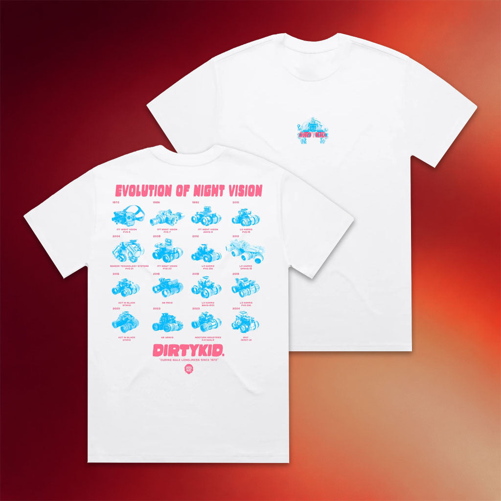 Dirty Kid Merch 2026 Evolution Of Night Vision T-Shirt Eras Shirt Present For Fathers - Joyoce - Merchluma