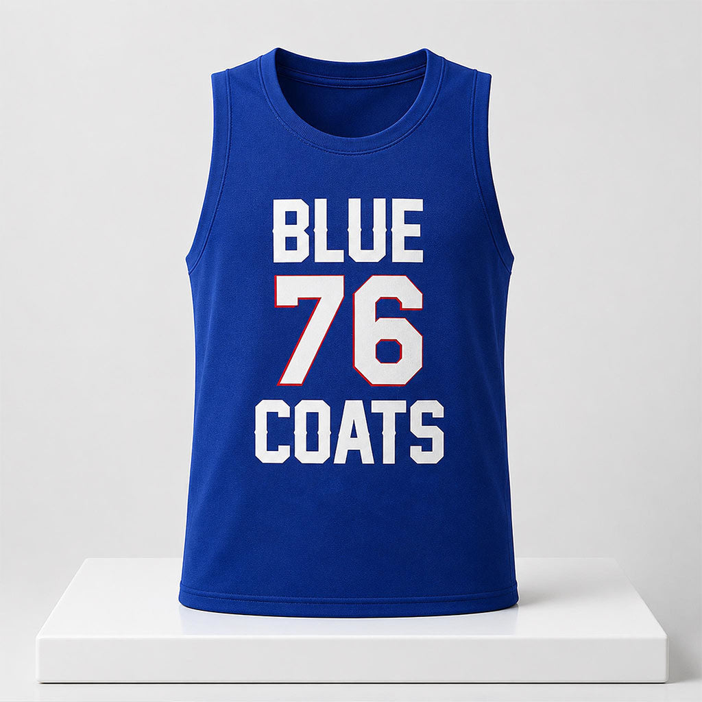 Blue 76 Coats 2026 Tank Top Philadelphia 76ers Merch Gifts For Basketball Fan - Merchluma