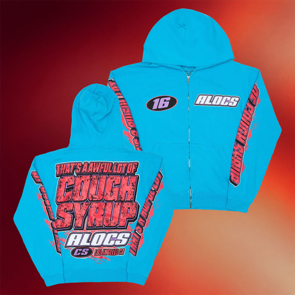 That's A Awful Lot Of Cough Syrup Merch 2026 ALOCS Moto Zip Hoodie Gift For Friends - Joyoce - Merchluma