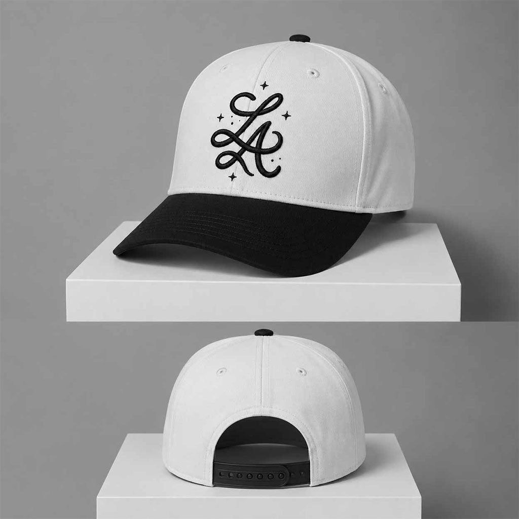 Vanessa Bryant LA Hat Embroidered Black And White Cap Gift Ideas For Friends - Merchluma