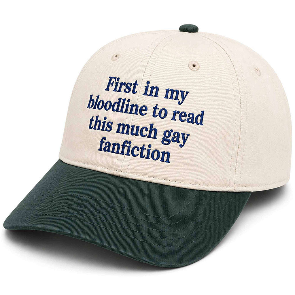 First In My Bloodline To Read This Much Gay Fanfiction Hat Embroidered Gifts For Friends - Merchluma