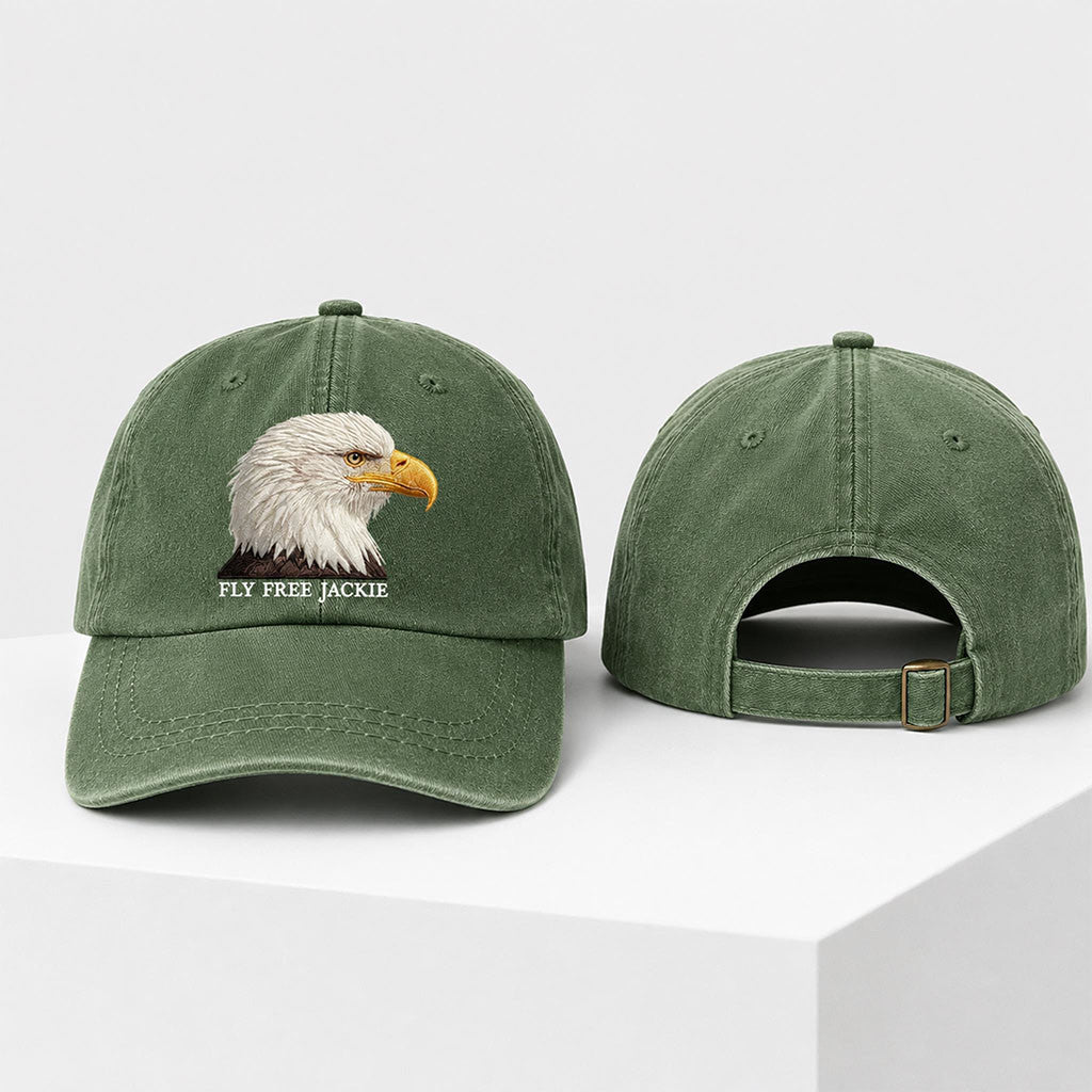 Bald Eagle Fly Free Jackie 2026 Hat RIP Jackie Hat Gifts For Fans - Merchluma