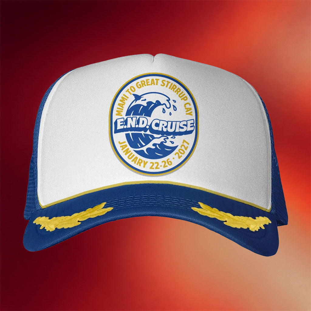 Emo's Not Dead Merch 2026 Captain Trucker Hat END Cruise Cap Present For Dad - Joyoce - Merchluma
