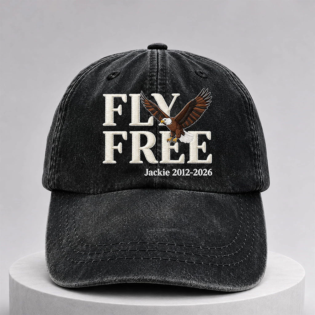 Fly Free Jackie Embroidered Hat Honors Jackie Merch Gift Ideas For Fans - Merchluma