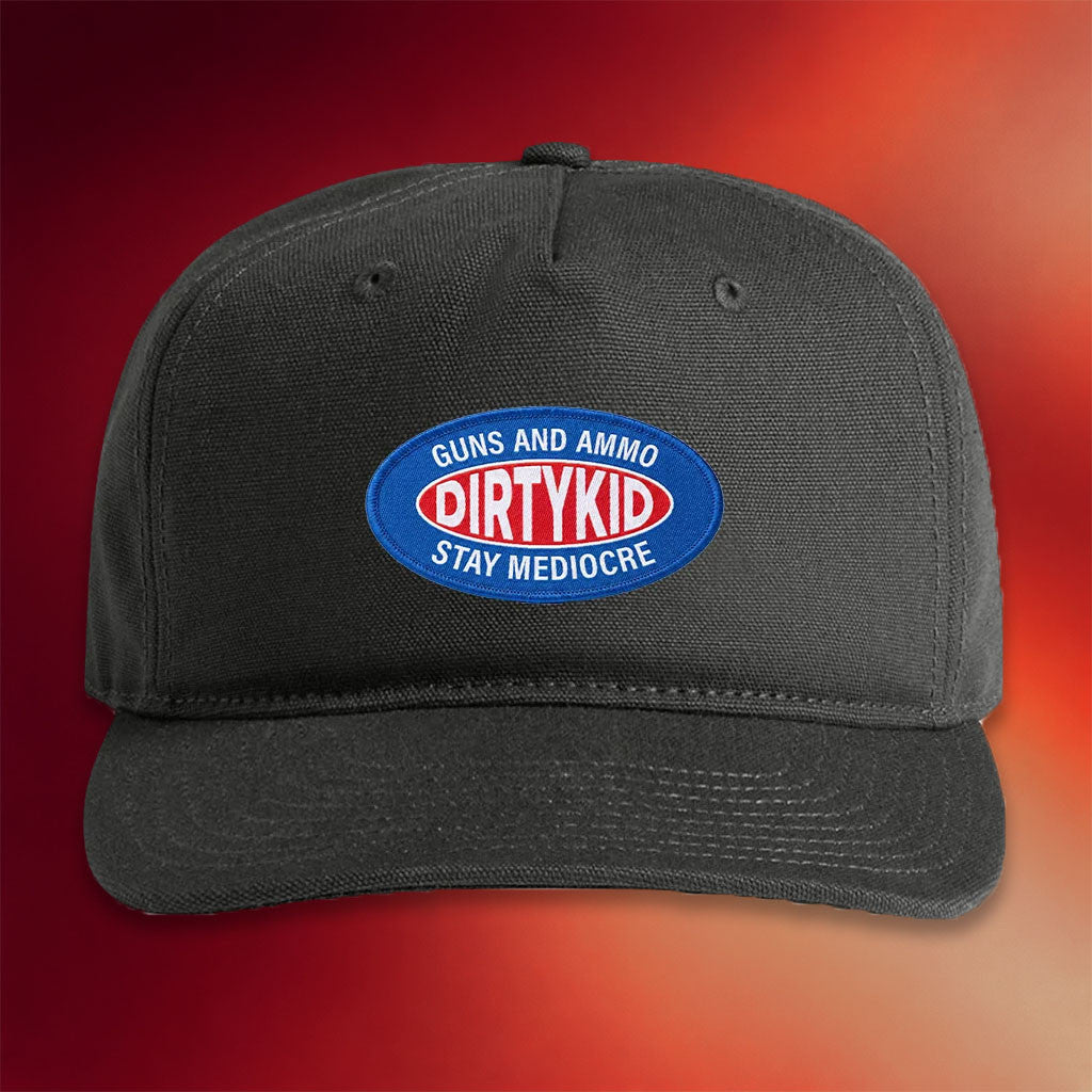 Dirty Kid Merch 2026 Guns And Ammo Hat Stay Mediocre Hat Best Gift For Brothers - Joyoce - Merchluma