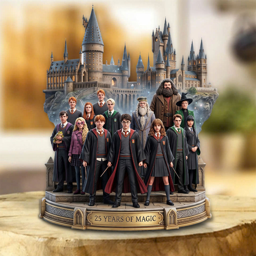 Harry Potter 25 Years Of Magic Acrylic Plaque Wizarding World Collection Harry Potter Merch - Merchluma