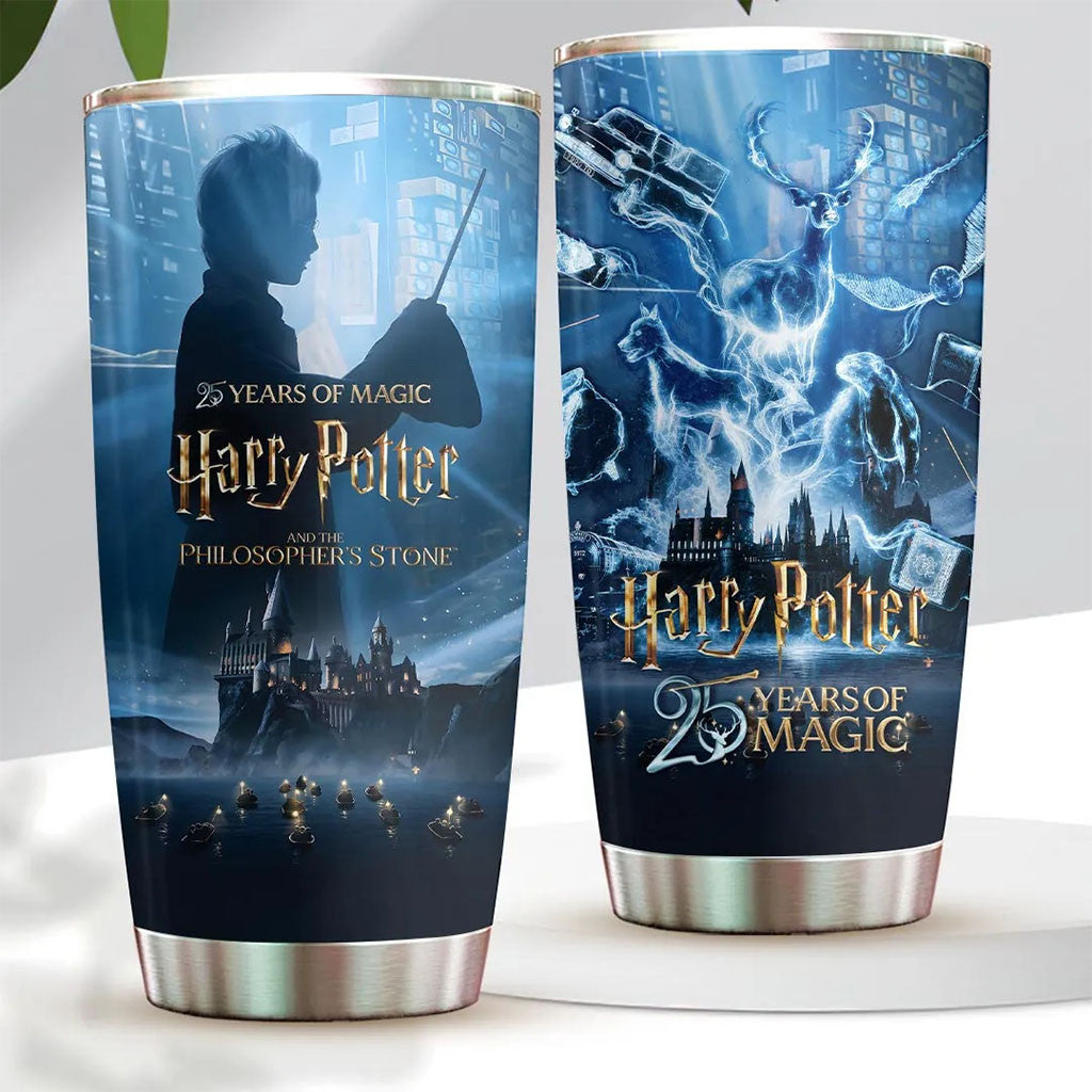 Harry Potter 25 Years Of Magic Tumbler Wizarding World Collection Harry Potter Merch BFF Gifts - Merchluma