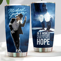 Michael Jackson In A World Filled With Hate Tumbler Michael Jackson Merch Gifts For Dudes - Merchluma