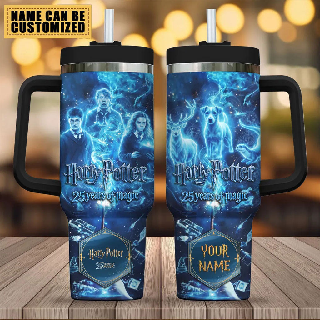 Personalized Harry Potter 25th Anniversary Tumbler Harry Potter Merch Gift Ideas for Friends - Merchluma