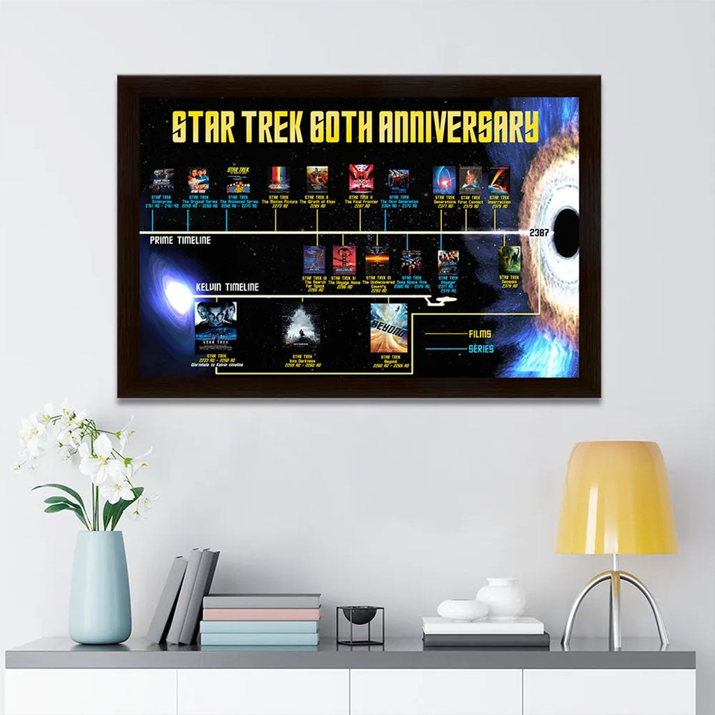 Star Trek Merchandise 60th Anniversary 2026 Poster Wall Art Gifts For TV Series Fans - Merchluma