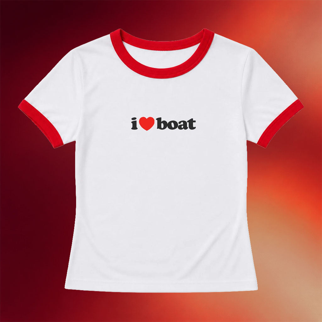 Emo's Not Dead Merch 2026 I Love Boat Baby Tee Best Gift For Girlfriend - Joyoce - Merchluma