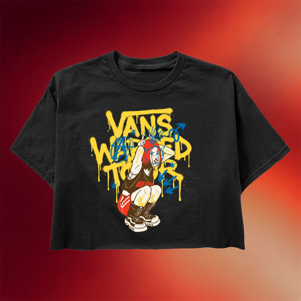 Vans Warped Tour Merch 2026 Graffiti Crop Top Music Concert Outfits Present For Sisters - Joyoce - Merchluma