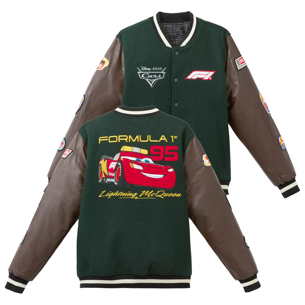 F1 Lightning McQueen Merch 2026 D And Pixar's Cars With Formula 1 Lightning McQueen Jacket - Merchluma