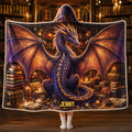 Personalized Fantasy Dragon Wings Hood Blanket Best Gifts For Book Lovers - Merchluma