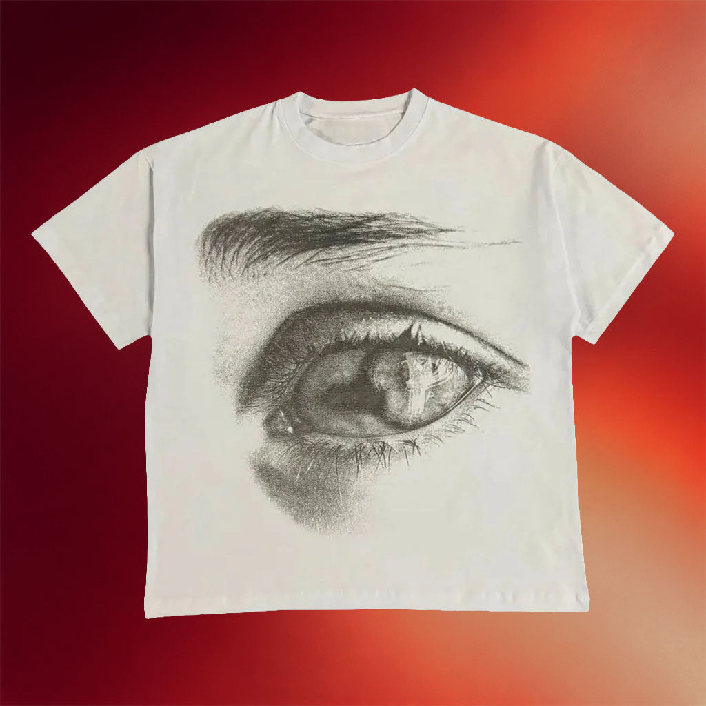 Pholoh Merch 2026 Eye T-Shirt Pencil Drawing Tee Birthday Gift For Friends - Joyoce - Merchluma
