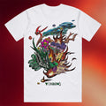 Yoasobi Merch 2026 Dragon White T-Shirt Yoasobi Shirt Present For Music Lovers - Joyoce - Merchluma