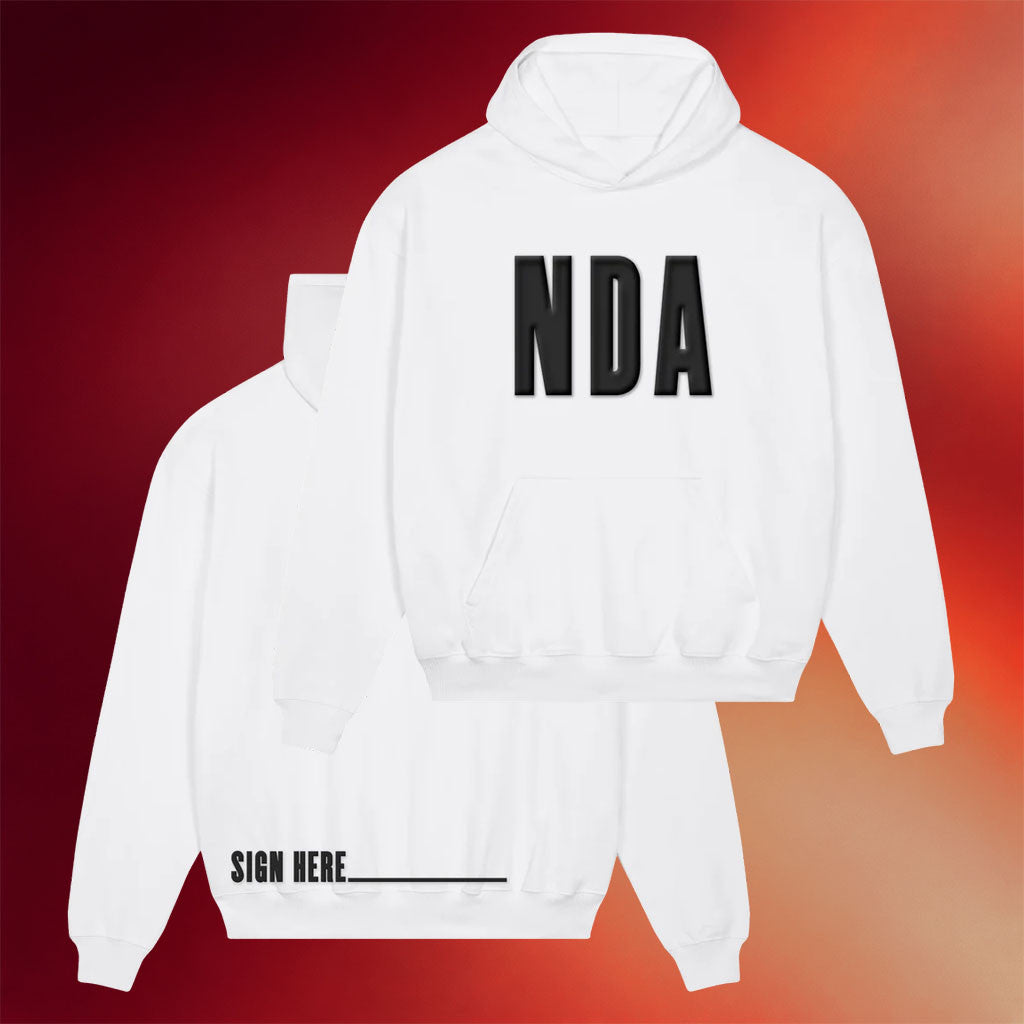 Trippie Redd Merch 2026 NDA Hoodie White Trippie Redd Hoodie Gifts For Rapper Fans - Joyoce - Merchluma